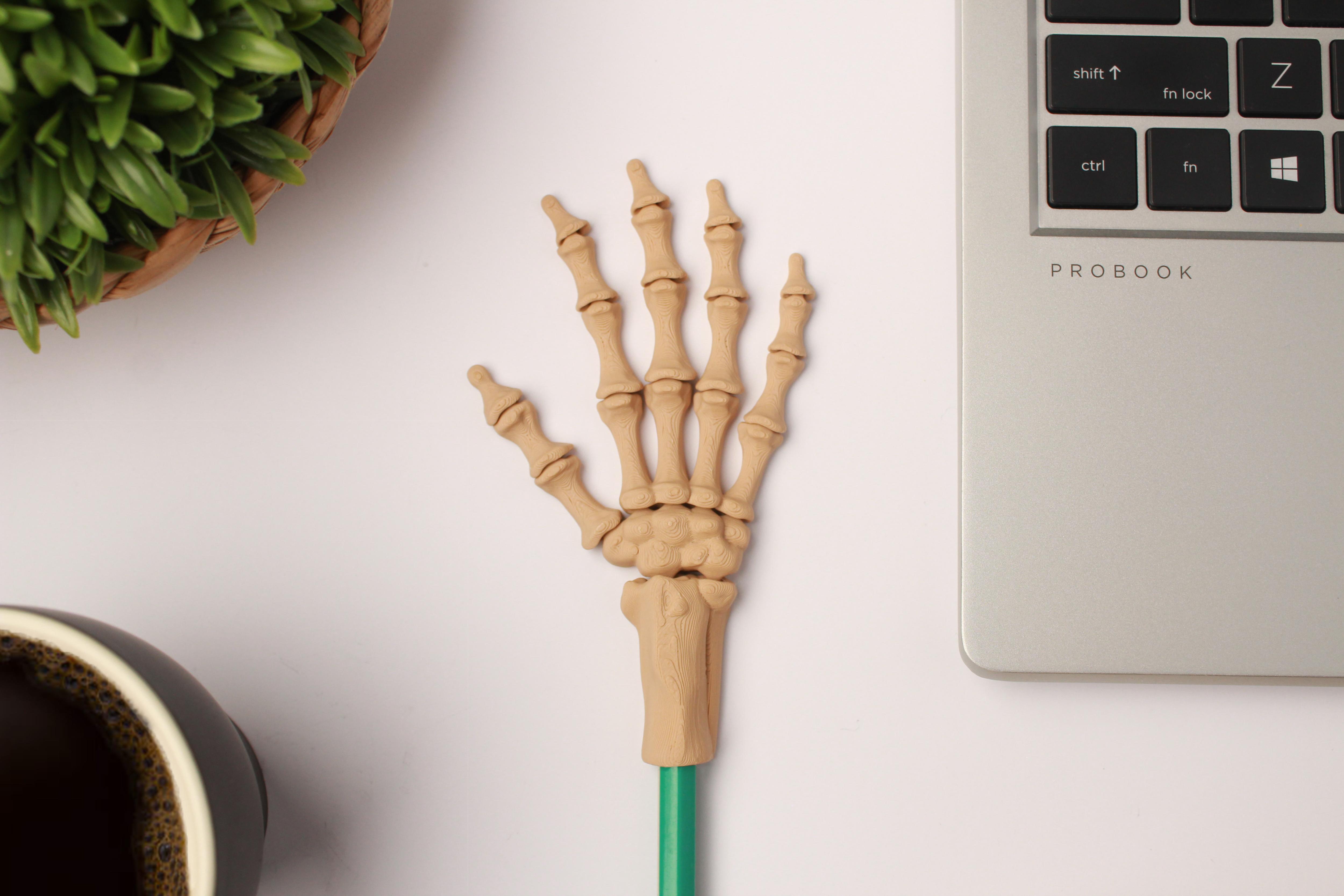 Skelly Hand - Articulating Pencil Topper